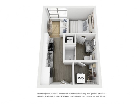 S1 Alt Floor Plan at Link Apartments® Broad Ave, Memphis, Tennessee